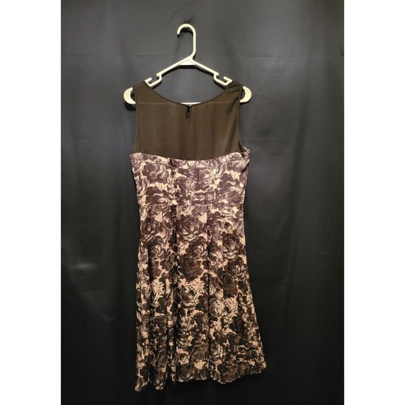 H & M Rose Black & Cream Casual Dress Size 10 - Picture 2 of 9